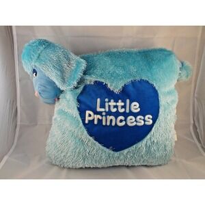 Little Princess Blue Dog Pillow Plush 12 Inch Well Made Toy Stuffed Animal toy